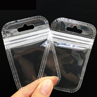 Petit sac en boîte, mini pochette, sacs plus petits à fermeture éclair, vente en gros, emballage Transparent pour bijoux, Mini pochette à fermeture éclair, sac en plastique cadeau