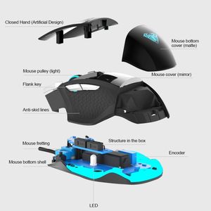 Ratón para Juegos con Cable USB Óptico de 7D, Serie AULA SoulKiller II, 3500 DPI, Iluminación Colorida, Competitivo, con Buenas Reseñas - Product Image 2