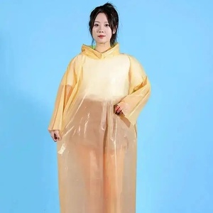 Disposable Adult Waterproof <strong>Rain</strong> <strong>Poncho</strong> with Hood Emergency Portable Plastic Raincoat for Hiking Travel <strong>Festival</strong> - Product Image 2