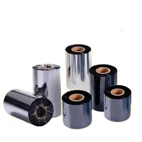 Ruban de cire à prix d'usine 45*300m 60*300m 90*300m pour étiquettes de produits, étiquettes de codes-barres, étiquettes d'entrepôt – Durable et résistant à l'usure