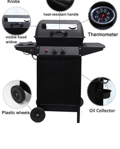 Jiashida chất lượng tốt nhất sơn di động BBQ gas nướng nhà máy 2 + 1 đầu đốt BBQ gas nướng ngoài trời cắm trại BBQ gas nướng - Product Image 5