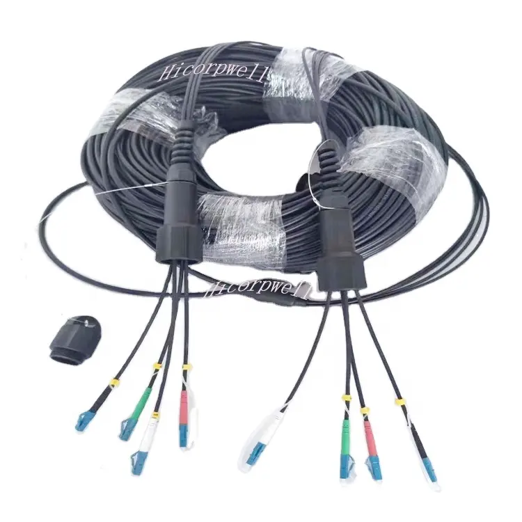 Waterdichte Ip67 Outdoor Gepantserde Patch Kabel Sc Lc St Fc Bundel Kabel Met Draagbare Kabel Drum & Reel