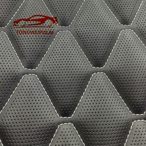 أغطية مقاعد سيارة جلدية اصطناعية متعددة الطبقات قابلة للتخصيص مقاومة للماء جيدة التهوية مع إسفنجة منقوشة مطبوعة من المصنع - Product Image 3