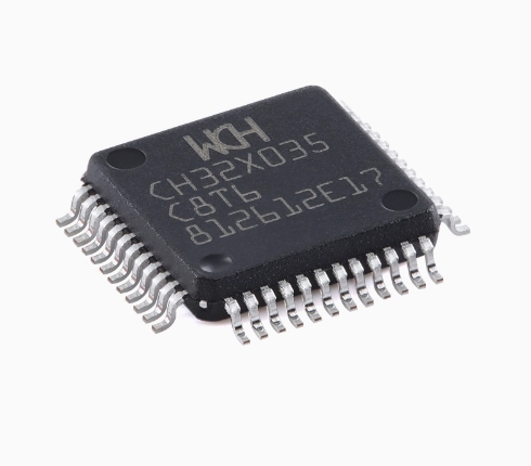 Original Genuine CH32X035C8T6 LQFP-48 Microcontroller RISC-V Core 32-bit USB+Type-C PD MCU Surface Packaged Integrated Circuit