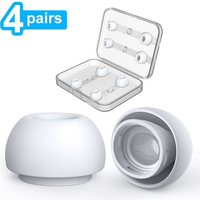 Wholesale New Bee XS S M L 4 Sizes Replacement Silicon Ear Tips Earphone Accessories Earbuds Tips with Storage Case