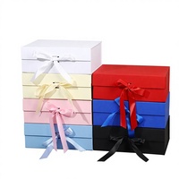 Luxuriöse Schwarze Umweltfreundliche Geschenkbox aus Recycling-Materialien, Faltbar, Magnetisch, mit Griff, Wasserdicht, Individuelles Logo & Wiederverwendbar