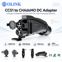 Adaptateur OLINK CCS1 vers CHAdeMO, charge rapide DC 250A 1000V, connecteur de chargeur EV pour station de charge de véhicules électriques CHAdeMO