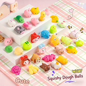 Mini figurines d'animaux en TPE, boîte surprise pour décoration de bureau et cadeau, ensemble de jouets anti-stress originaux pour filles et garçons - Product Image 1
