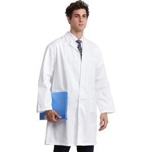 Blouse <span class=keywords><strong>de</strong></span> laboratoire professionnelle à manches longues pour homme, blanche, facile d'entretien, durable, avec 3 poches - Product Image 2