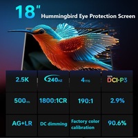 2025 뉴 썬더 제로 18PRO 코어 인텔 울트라9-275HX 24GB 램 240Hz 디스플레이 RTX5070TI/5080/5090 하이엔드 게이밍 노트북