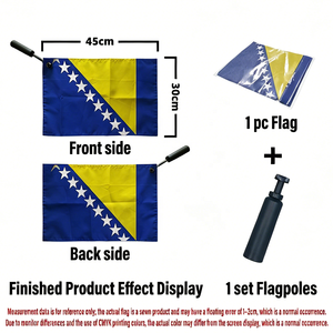 Banderas de Mano Personalizadas de <span class=keywords><strong>Todos</strong></span> <span class=keywords><strong>los</strong></span> Países, Banderas Nacionales de Poliéster de Gran Tamaño para Eventos Deportivos y Decoración - Product Image 6