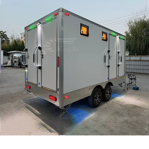 현대적인 디자인 내구성 화이트 트레일러 히치 휴대용 화장실 고급 모바일 임시 야외 시설 - Product Image 3