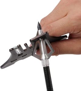 DEEPOWER Llave para Puntas de Caza, Herramienta de Ajuste para Vástago de <span class=keywords><strong>Flecha</strong></span>, Extractor de Plumas y Aletas de <span class=keywords><strong>Flecha</strong></span>, para Caza con Arco y Tiro al Blanco - Product Image 3