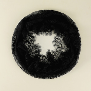 HZW-22007 स्पेनिश शैली फीता पारंपरिक विंटेज प्रेरित होकर इन्फिनिटी आकार Mantilla घूंघट लैटिन बड़े पैमाने पर सिर को कवर दुपट्टा - Product Image 4