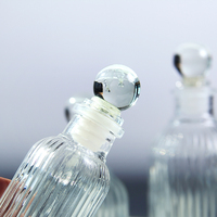 Bouteilles vides de diffuseur de roseau de parfum en verre clair de luxe 100ml 200 ml parfum d'arôme désodorisant parfum de maison bouteille en verre