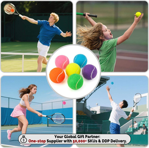 Palline da Tennis Professionali in Gomma Naturale, Vendita all'Ingrosso, Palline da Tennis Personalizzate Colorate, Palline da Allenamento per Beach Tennis, Giocattoli per Animali Domestici - Product Image 6