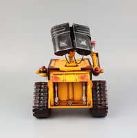 Kotak Tisu Logam Model Robot Robby Kreatif Vintage, Hiasan Ruang Tamu, Hadiah Halloween Natal 3D