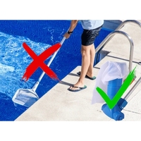 Nettoyeur de piscine manuel efficace à faire soi-même, couvercle de filtre en plastique, fabriqué en Italie, SC ECOMMERCE, modèle 4F-L8NQ-OTSF