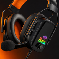 Monitor Studio Ergonomis Bass Dalam 3.5mm Berkabel Over-Ear ANC untuk Laptop Komputer DJ Gaming Headphone Headset Earphone