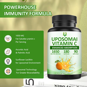 Capsules de vitamine C personnalisées 1650MG à absorption améliorée pour adultes – Complément alimentaire pour soutenir la santé digestive et intestinale - Product Image 5