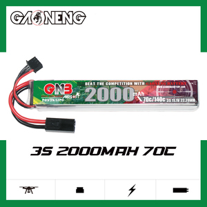 Batería LiPo GNB GAONENG 2000MAH 3S 11.1V 70C 140C RC para Airsoft con Conector Mini Tamiya - Product Image 2