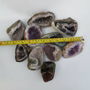 Petite géode de cristal, géode d'améthyste naturelle, agate druzy, grotte de 3 à 5 pouces pour la vente en gros - Product Image 4