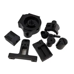 custom aluminium cnc milling steel Black anodized aluminum alloy auto parts