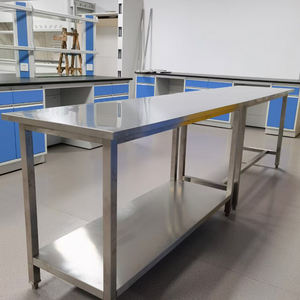 Accessori da Laboratorio Banco da <span class=keywords><strong>Lavoro</strong></span> Industriale Commerciale in Acciaio Inox 304 per Ospedali e Scuole Banco da Dissezione Montato a Pavimento - Product Image 6
