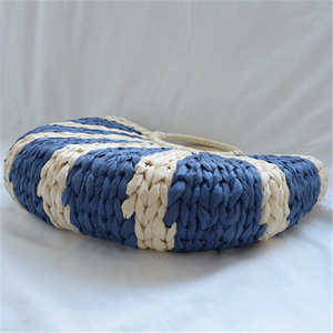 Sac fourre-tout de <span class=keywords><strong>plage</strong></span> d'été rétro en osier sac à poignée en rotin tissé à la main pour femmes décor à la maison - Product Image 6