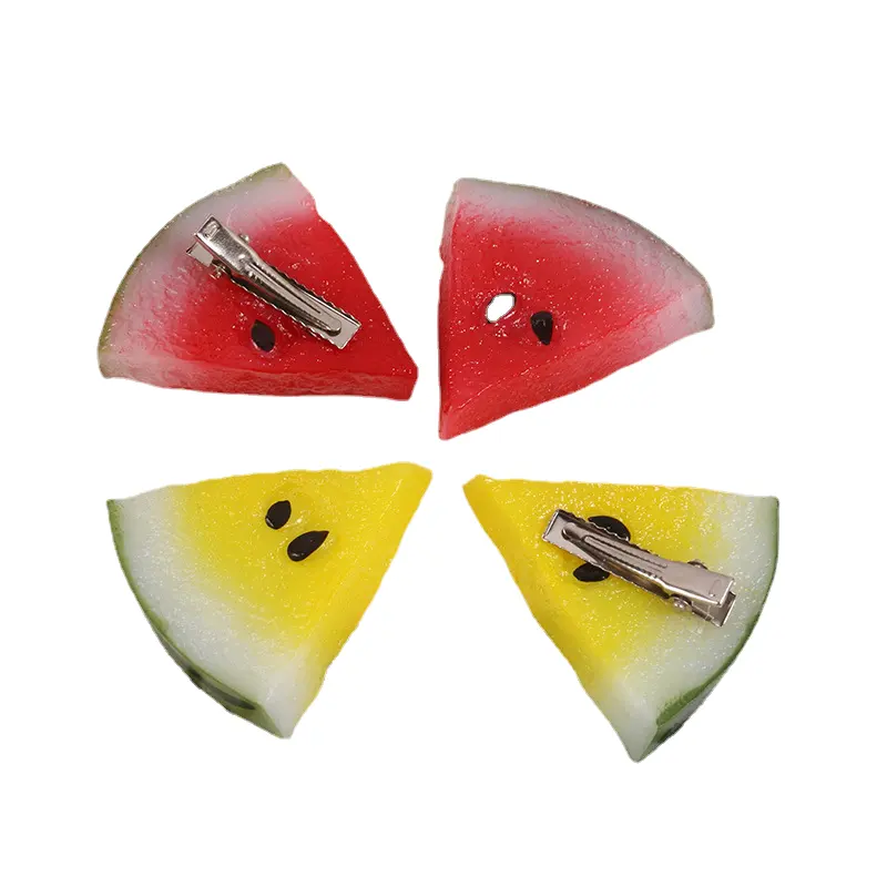 Wangdun Mini simulazione di plastica cibo anguria frutta accessori per forcina nette chioma per capelli