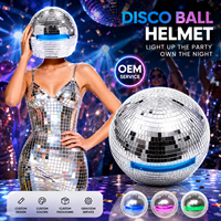 Casque professionnel en verre miroir pour boule disco, idéal pour les fêtes, les boîtes de nuit, les spectacles et la décoration, vente en gros