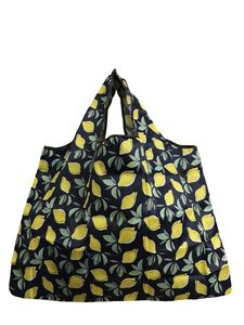 Sac de courses écologique pliable en nylon 190T, sac en plastique à carreaux en polyester réutilisable - Product Image 4