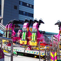 Manège de parc à thème à rotation lourde, contrôlé électriquement, jouet de fête foraine rotatif sûr