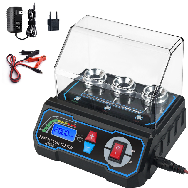 Original Car Spark Plug Tester Ignition Testers 220V 110V Automotive Diagnostic Tool 3 Hole Spark Plug Analyzer Auto Scanner