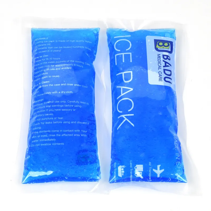 Wholesale Supply Customize and Reusable Instant Cold Gel First Aid Ice Bag Homemade Gel Ice Pack Long Last