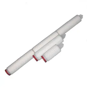 PTFE PES PP High Flow Pleated Membrane Filter Cartridge for Chemicals Liquid Filtration