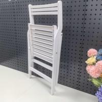 Chaise pliante moderne en plastique blanc pour salle à manger, camping, extérieur, portable, à lattes, imperméable, écologique, pour mariage, événement, jardin