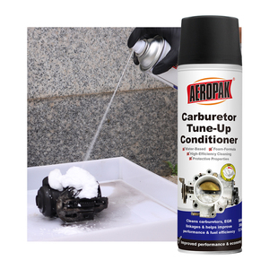 에어로팩 500ml 에어로졸 친환경 수성 빠른 작용 탄소 침전물 제거 발포 카뷰레터 클리너 스프레이 (자동차용) - Product Image 1