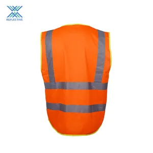 LX Factory Engineer Safety Vest Red Industrial Security Vest Hi Vis Reflective Safety Vest For Men