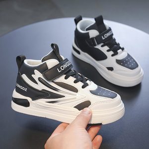 China Factory Direct Supply Unisex Teenage High Cut Leather Kids Casual <strong>Shoes</strong> Anti-Odor Digital Printing Classic Design All - Product Image 3