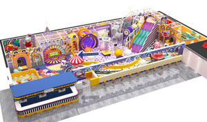 Equipo de patio de recreo interior comercial para niños con tobogán y <span class=keywords><strong>PISCINA</strong></span> DE BOLAS Equipo de recreación interior <span class=keywords><strong>casero</strong></span> - Product Image 3