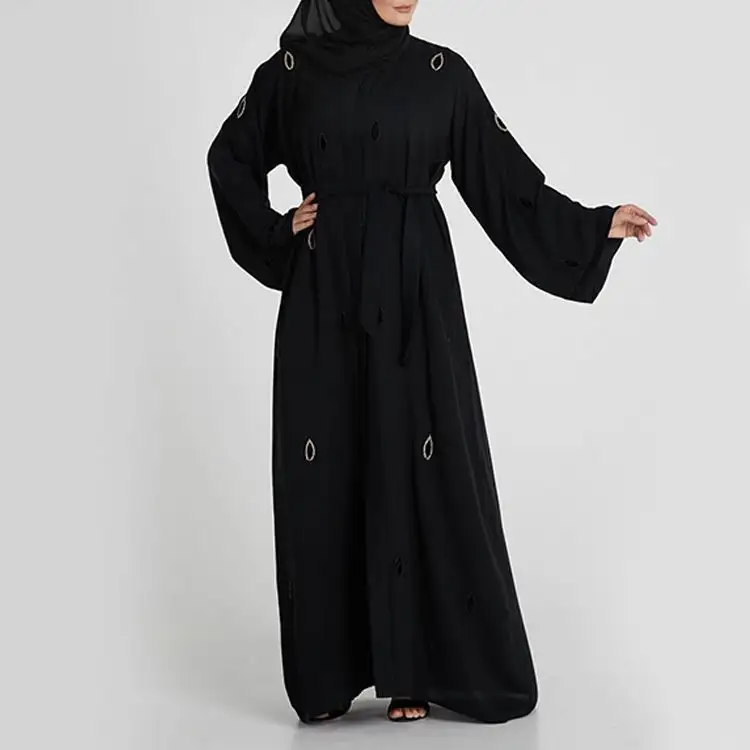 Moda Müslüman Elbise Dubai Pilili Jubah Penyihir Türk Yeni Model Abaya