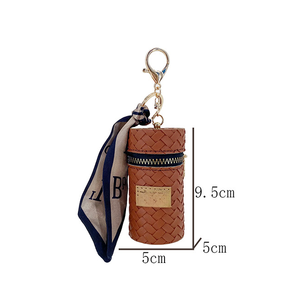 Portamonete in Pelle Ecologica <span class=keywords><strong>di</strong></span> Alta Qualità, Trendy a Forma <span class=keywords><strong>di</strong></span> Secchiello, Piccola Borsa per Rossetto da Donna, Portamonete con <span class=keywords><strong>Portachiavi</strong></span> - Product Image 6