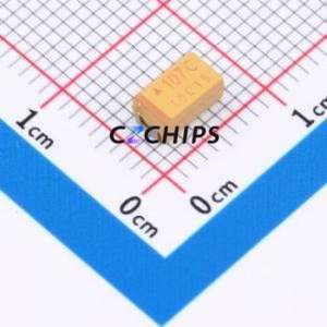 TPSC107K016R0200 Tantalum <b>Capacitor</b> CASE-C-6032 ( Capacitance: 100uF )( Precision: 10% Rated Voltage: 16V ) - Product Image 1