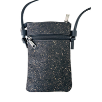 Mini Sac Sling pour Femmes En Matériau de Liège Design Minimaliste Sac Crossbody pour Clés Téléphone et Essentials