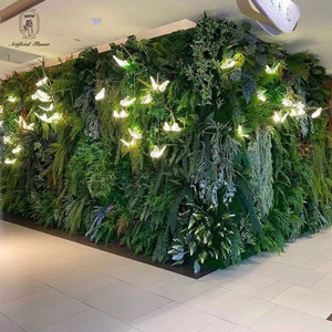 2025 plantas artificiales populares decoración de alta calidad al aire libre Planta artificial paneles de pared de césped artificial - Product Image 1