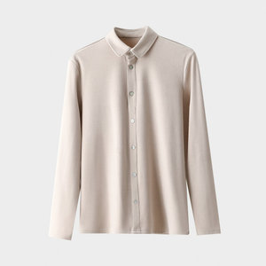 <span class=keywords><strong>Chemise</strong></span> en velours pour <span class=keywords><strong>femme</strong></span> <span class=keywords><strong>sans</strong></span> <span class=keywords><strong>repassage</strong></span> <span class=keywords><strong>Chemise</strong></span> à revers automne et hiver givré T-shirt décontracté chaud - Product Image 5
