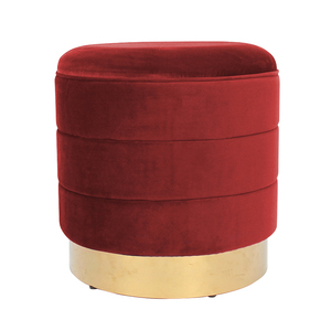 Usine Personnalisé en gros conception tabouret <span class=keywords><strong>pouf</strong></span> rond moderne en velours <span class=keywords><strong>violet</strong></span> <span class=keywords><strong>pouf</strong></span> en tissu pour salon meubles de maison - Product Image 6