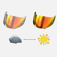 Visière de casque de moto photochromique Revo couleur pour K1,K6,PST,X14,Z8,X15,GT,Pista UV lentille automatique visière faciale