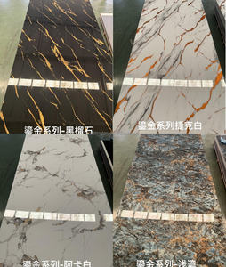 แผ่นโฟมพีวีซีเส้นใยไม้อัดไม้ไผ่ลายหินอ่อนสำหรับสัตว์เลี้ยงแผ่นผนังแบบเรียบทำจากไม้วีเนียร์ - Product Image 2